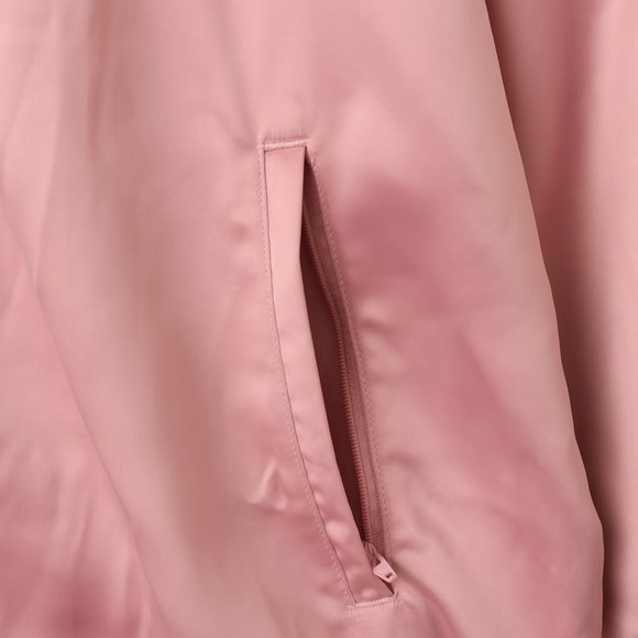 Adidas Originals Satin Firebird Track Top Wonder Mauve  Ruffle 3-Stripes KC8812 - Picture 4 of 5